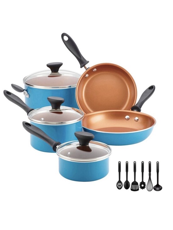 Farberware Other - Farberware Pro 14pc Copper Ceramic Nonstick Cookware Set New
